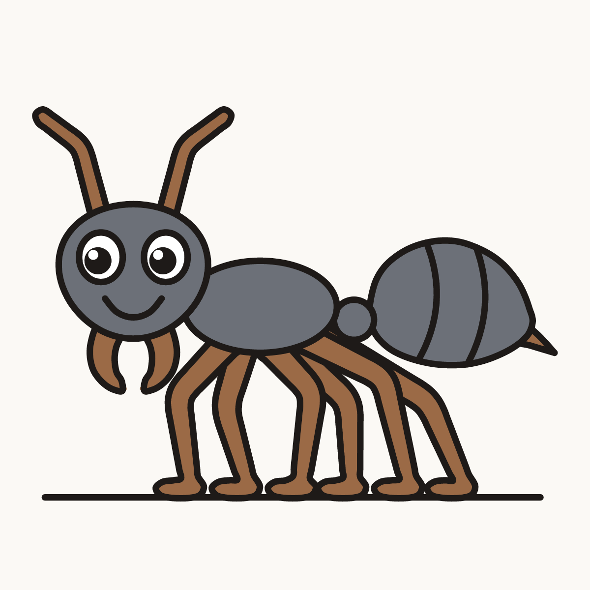 Finished drawing of a bullet ant