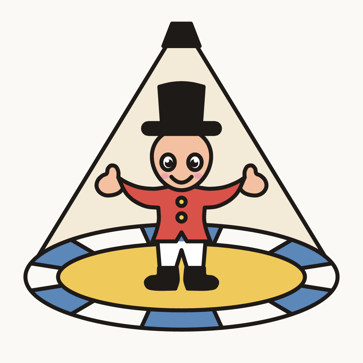 Finished drawing of a circus ring
