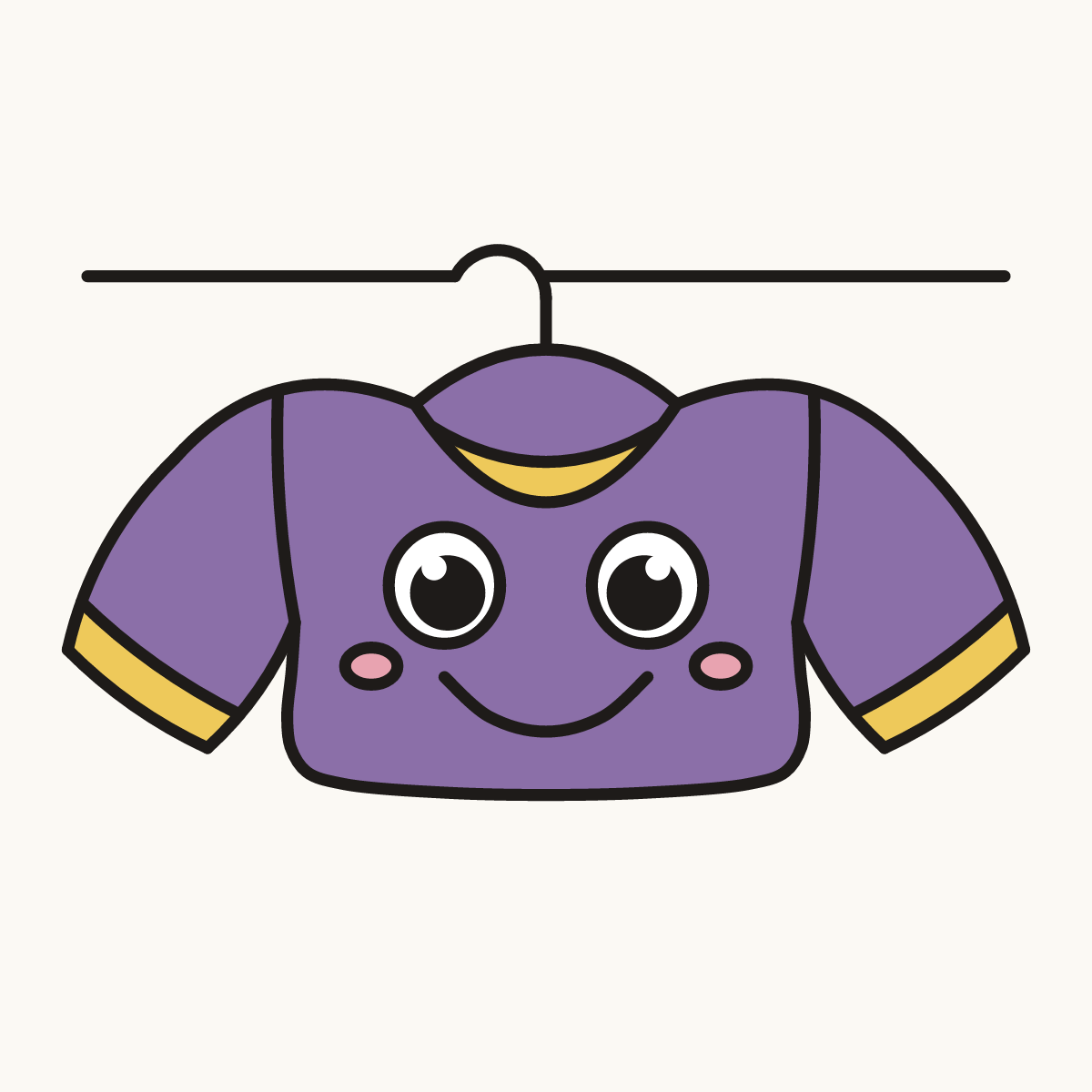 Finished drawing of a crop top