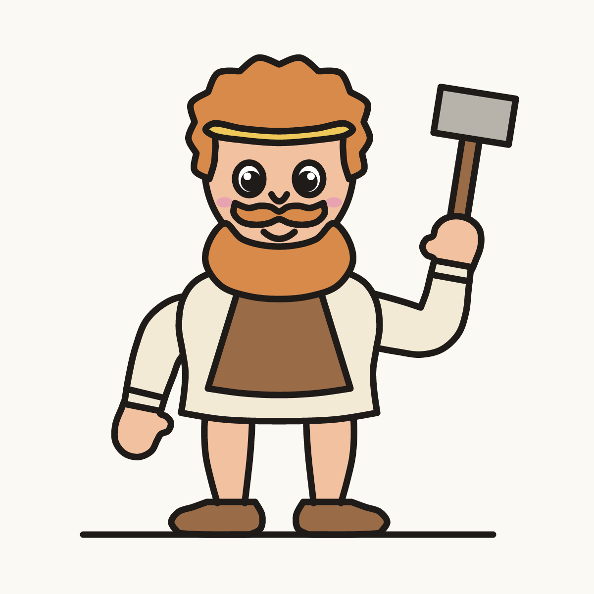 Finished drawing of a hephaestus
