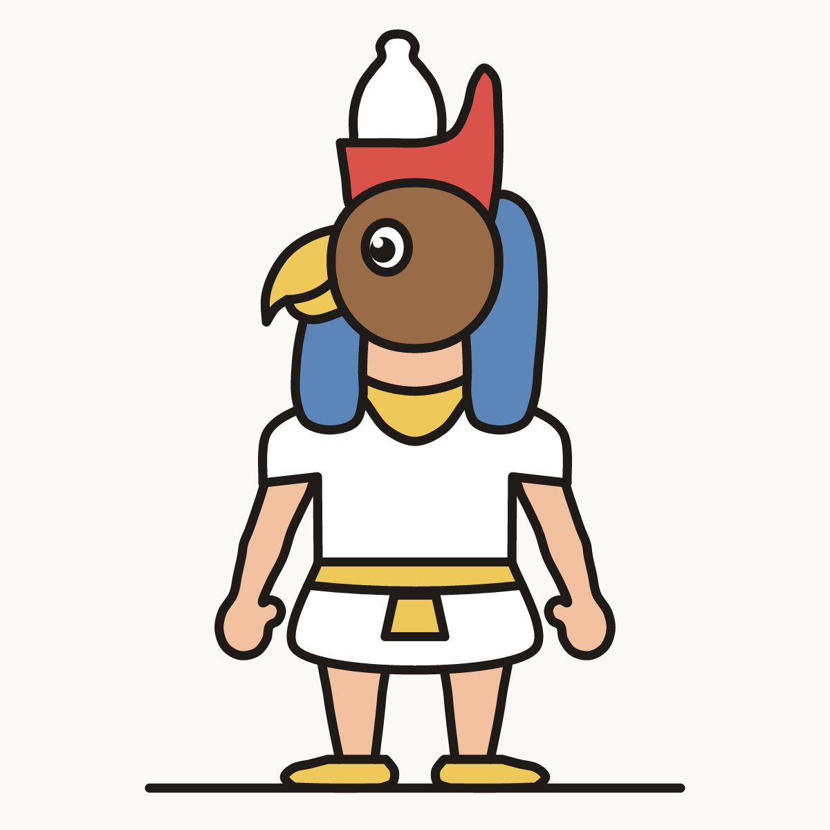 Finished drawing of a horus