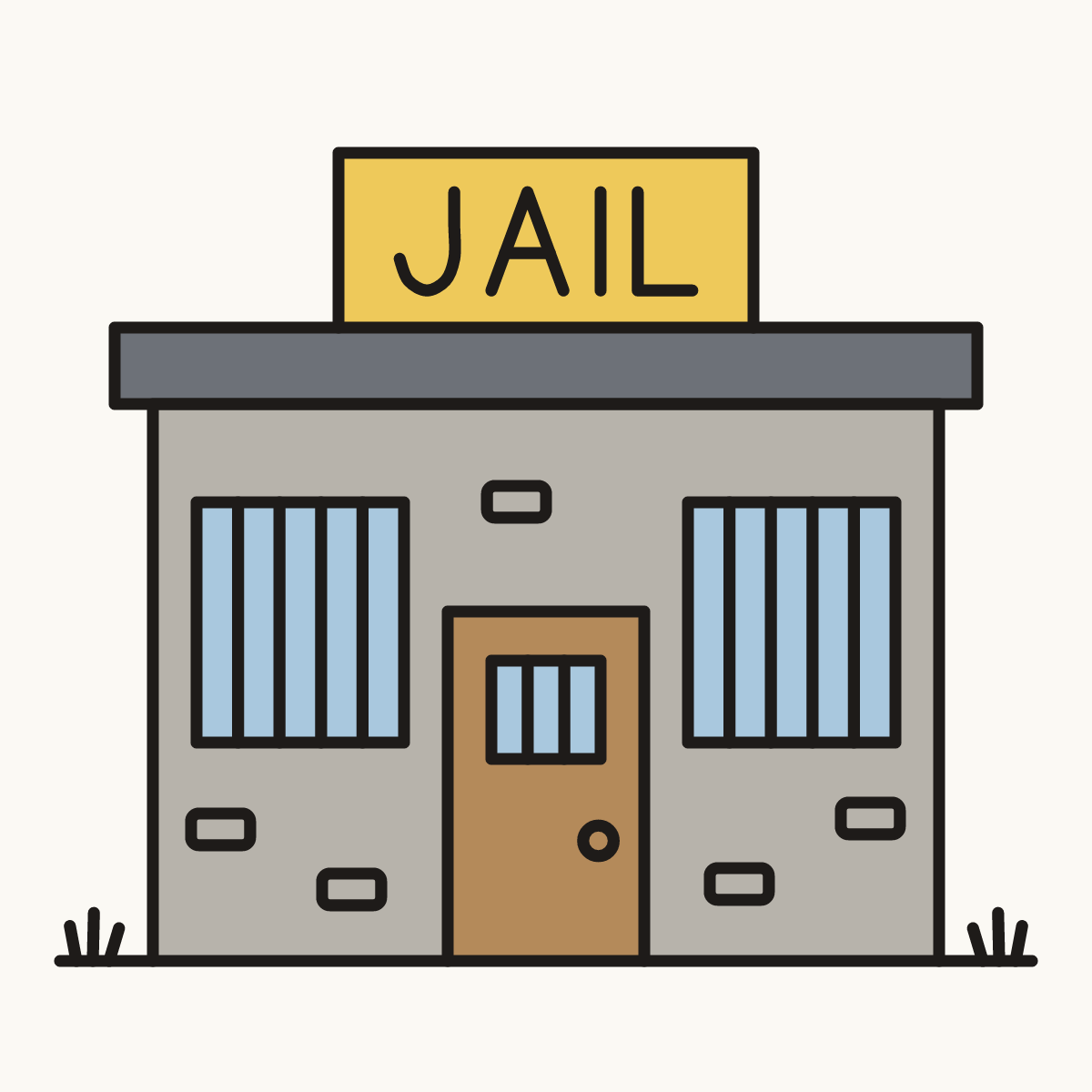 Finished drawing of a jail