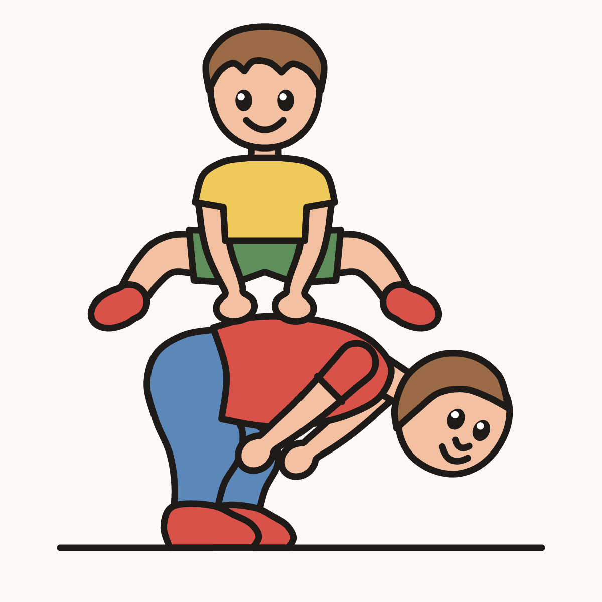 Finished drawing of a leapfrog