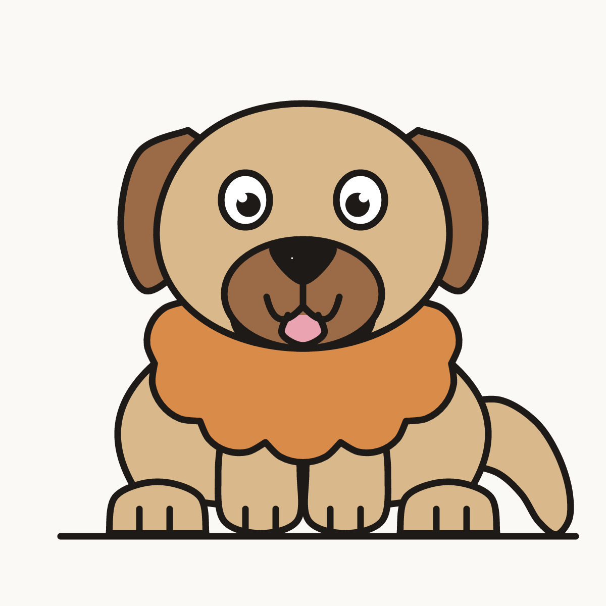 Finished drawing of a leonberger
