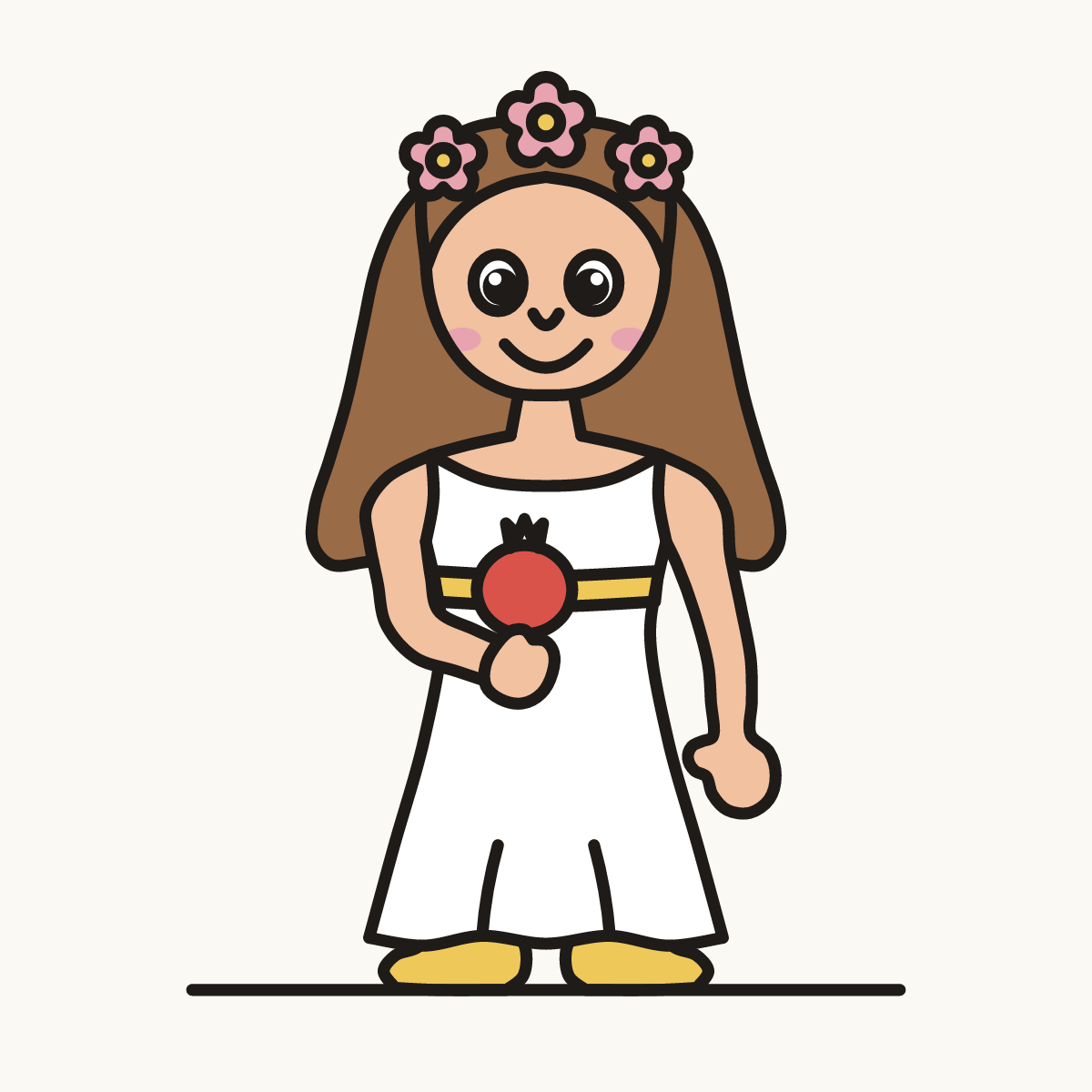 Finished drawing of a persephone