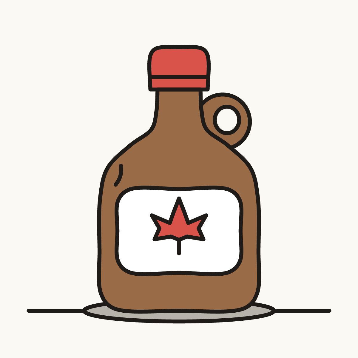 Finished drawing of a syrup