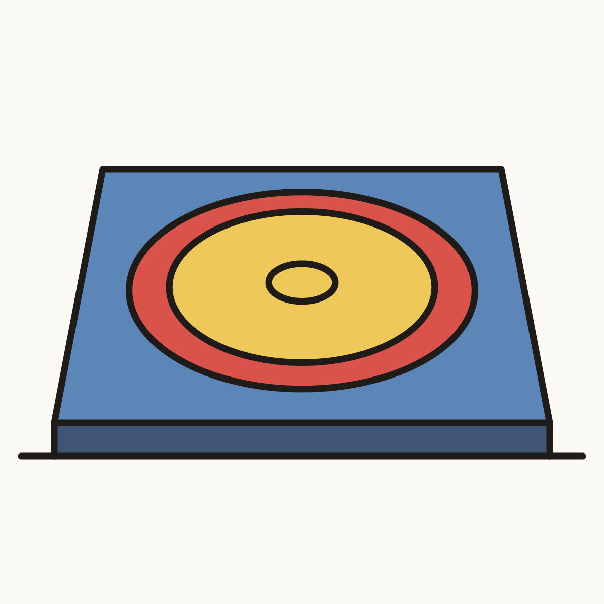 Finished drawing of a wrestling mat
